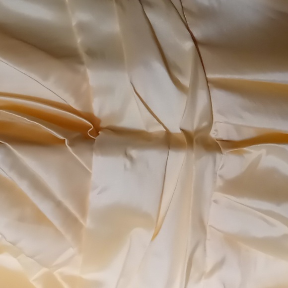 David's Bridal Canary Yellow Halter Dress Size 14 NWT - Picture 7 of 11